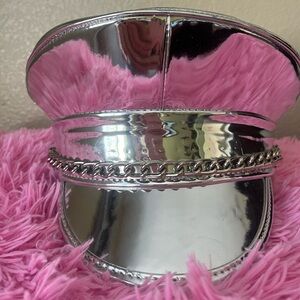 Silver Captain’s Hat-great for festivals, cosplay, photo shoots…